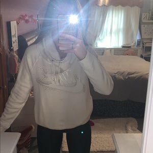White Nike Crewneck Hoodie